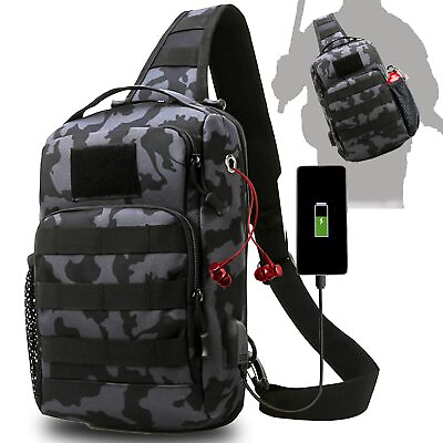 #ad Fishing Bag Fishing Tackle Backpack with Rod Holder Waterproof Gear Grey Black $27.41