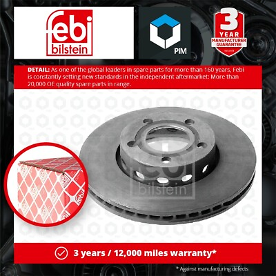 #ad 2x Brake Discs Pair Vented fits AUDI 80 B4 2.0 Front 91 to 95 276mm Set Febi New GBP 83.75