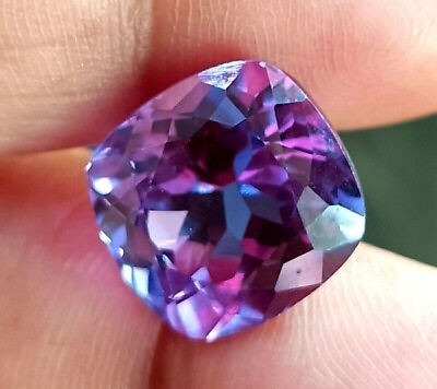 #ad 10 Ct Certified Natural Alexandrite Color Change Cushion Cut Loose Gemstone $24.49