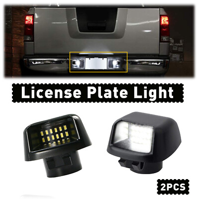 #ad Pair LED License Plate Light Fits Nissan Titan Xterra Armada Frontier 2007 2019 $13.99