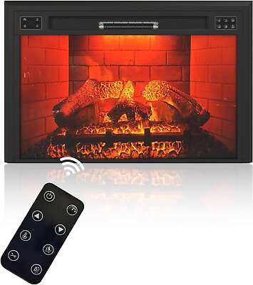 #ad 35quot; Electric Fireplace Insert Recessed Electric Fireplace Heater w Touch Screen $323.96