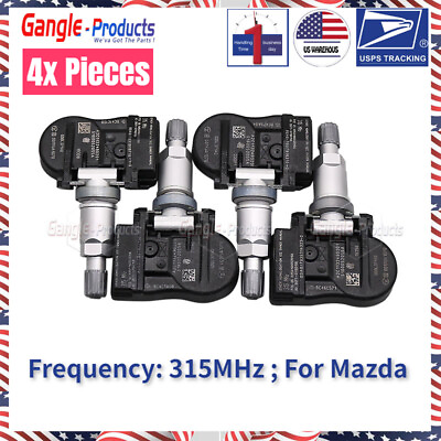 #ad 4Pcs Tire Pressure Sensor TPMS for Mazda 2 3 5 6 CX7 CX9 MX5 BBM2 37 140 $24.96