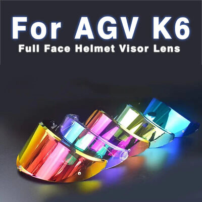 #ad For K6 Helmet Visor for Agv K6 Motorcycle Helmet Glasses Motorbike Helmet $34.59