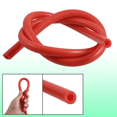 #ad 7mm Inner Dia 1M Length Red Silicone Vacuum Hose Tubing $12.72