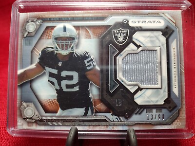 #ad Khalil Mack Topps Rookie 2014 Strata Jersey Card #13 90 Raiders Bears Chargers $25.00