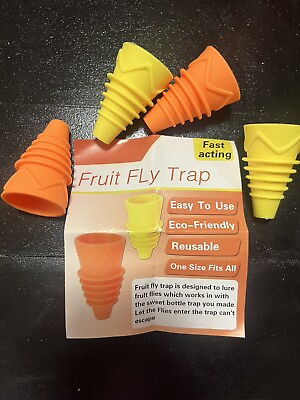#ad Reusable Fly Traps Easy To Use EcoFriendly. New 8 Traps Free Shipping $6.40