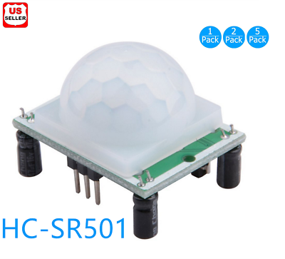 #ad New HC SR501 Small PIR Sensor Module Pyroelectric Infrared Body Motion Sensing $13.98