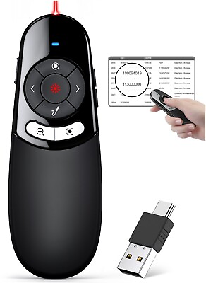 #ad Presentation Wireless Presenter Remote USB Powerpoint Laser Pointer Clicker $26.99