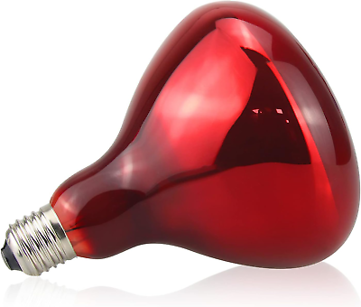 #ad Heat Lamp Bulbs 150 Watt Infrared Red Light Incandescent 110V E26 Screw Cap $24.18