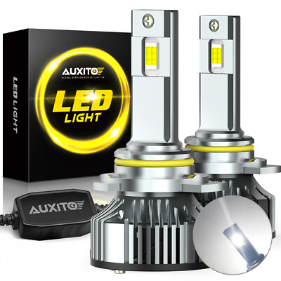 #ad 2X AUXITO 9012 HIR2 Kit LED Headlight Bulb High Low Beam 6500K White Bright Lamp $44.64