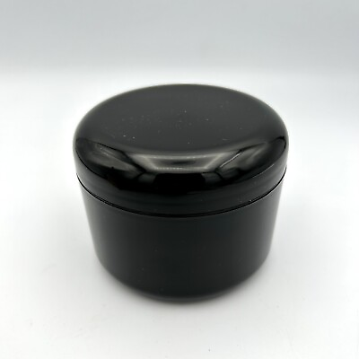#ad 8 Oz 250ml Black Plastic Cosmetic Jars With Inner Liners And Dome Lids Make up $5.50