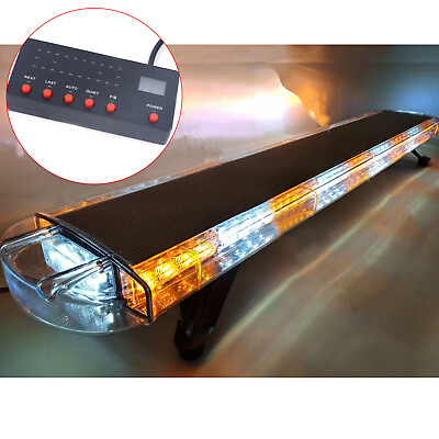 #ad 51 inch 96 LED Strobe Light Bar Tow Truck Amber Emergency Beacon Warn Light USA $204.25