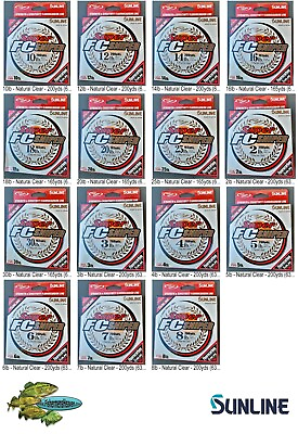 #ad Sunline FC SNIPER Fluorocarbon Clear Fishing Line Pick Any Pound Test Size Spool $24.48