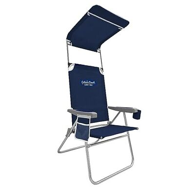 #ad Folding Beach 1 Position High Back Outdoor Camping Lightweight and Navy $107.20