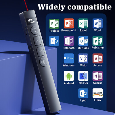 #ad USB Presenter Powerpoint Wireless Presentation Remote Clicker Laser Pointer PPT $11.48