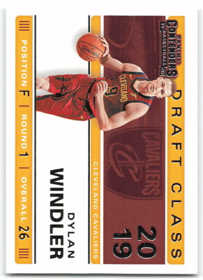 #ad 2019 Panini Contenders #25 Dylan Windler 2019 Draft Class Cleveland Cavaliers $0.99