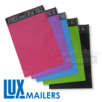 Poly COLORED Shipping Mailers High Quality 2.5Mil Envelopes All Sizes The Boxery $15.50