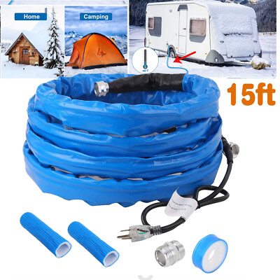 15ft RV Heated Water Hose for Camper Insulated Hose New $36.57