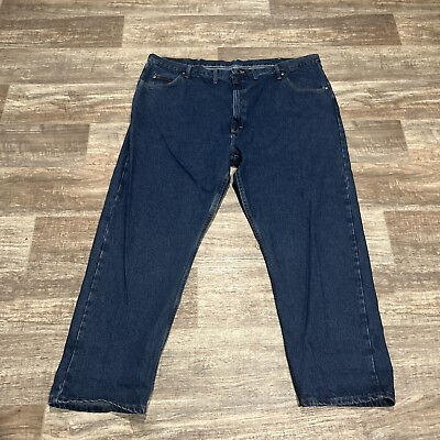 #ad Mens Jeans Wrangler Five Star Relaxed Fit 48x30 Premium Denim $19.99