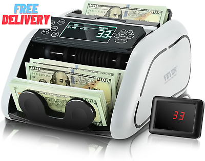#ad Money Counter Machine Bill Counter with UV MG IR DD DBL HLF CHN Counterfeit Det $85.65