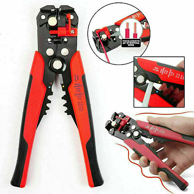 #ad Self Adjusting Insulation Wire Stripper Cutter Crimper Cable Stripping Tools 8quot; $11.90