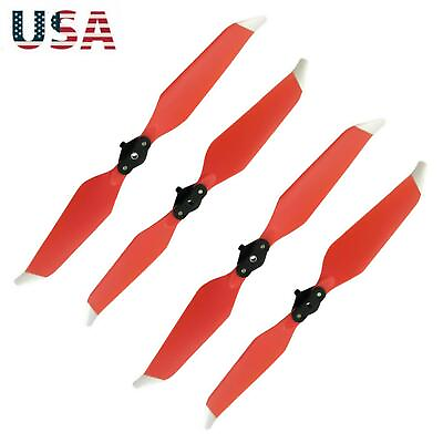 #ad 4x Low Noise Quick Release Propellers 8331F For DJI Mavic PRO Platinum Drone Red $13.59