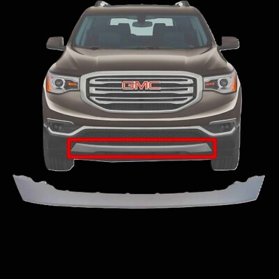 #ad New Front Lower Silver Air Dam Deflector Valance Apron For 2017 2019 GMC Acadia $108.70