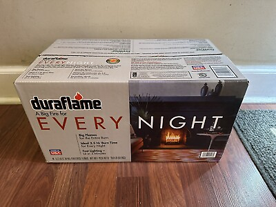 #ad Duraflame Every Night 5.2lb Firelogs 4 Pk Case 2.5 Hour Large Fire $30.00