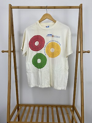 #ad VTG Life Savers Gummi Savers Big Colorful Double Sided Graphic Promo T Shirt L $89.96