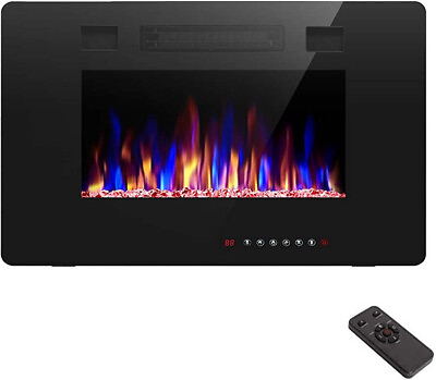 #ad #ad RW Flame 30 inch Recessed and Wall Mounted Electric FirePlace $265.14