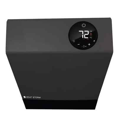 #ad Indoor Infrared Portable Wall Heater with LED Display 1000 Watt Gray Deluxe $133.18
