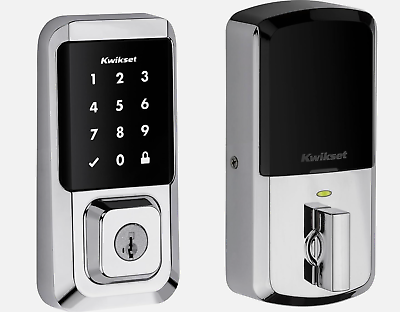 #ad Kwikset Halo Touchscreen Wi Fi Smart Door Lock Keyless Entry Deadbolt Open Box $120.00