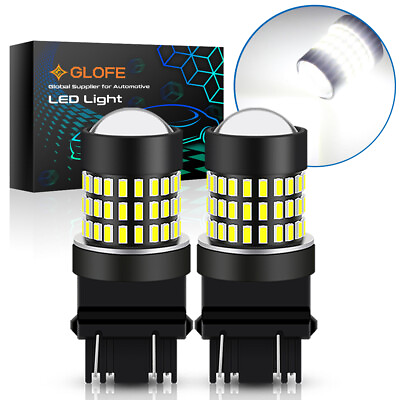 #ad 2pcs GLOFE 3156 3157 LED Reverse Backup Light Bulb Lamp Cool White 78SMD 3014 $15.72