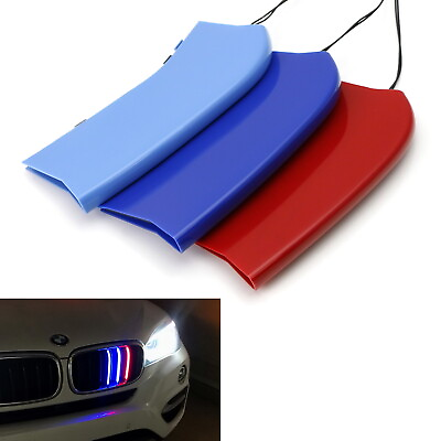 Full LED Powered M Color Grille Inserts For BMW 14 18 X5 amp; 15 16 X6 Kidney Grill $59.39