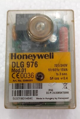#ad HONEYWELL ELECTRIC PANEL SATRONIC DLG 976 N MOD. 01 0366001 with base $134.39