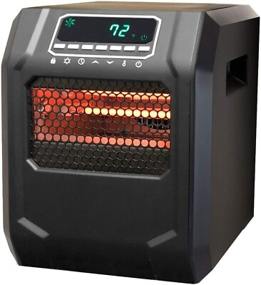 #ad Lifesmart 4 Element Quartz Infrared Portable Large Room Space Heater with 3 Heat $159.95