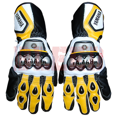 #ad Yamaha Motorcycle Racing Leather Gloves MotoGP Racing Gloves $79.99