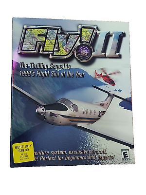 #ad Fly Ii Flight Simulator Big Box Pc Nos Pc Videogame Multicolor $27.10