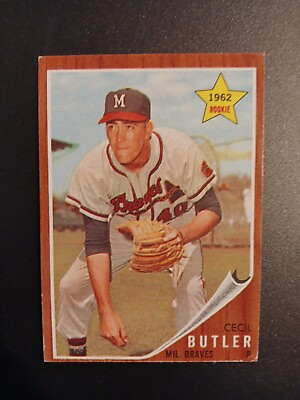 #ad SET BREAK 1962 Topps Vintage Baseball VG #239 Cecil Butler Rookie Card RC Braves $2.24