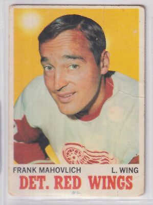 #ad Frank Mahovlich 1970 71 Topps #22 Red Wings PR MK CR {0124 $2.49