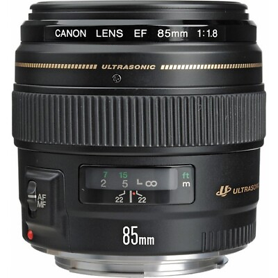 #ad Open Box Canon EF 85mm F 1.8 USM Telephoto Fast Prime Lens 2519A003 $325.00