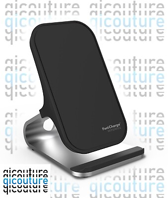 #ad Fast Charge Aluminum Wireless Charging Stand for QI compatible devices $15.99