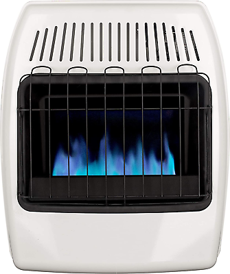 #ad 20000 BTU Natural Gas Blue Flame Vent Free Wall Heater White $295.99