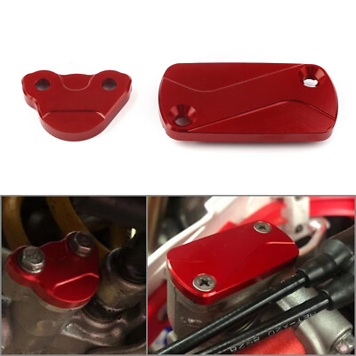 #ad Front Rear Brake Reservoir Fluid Case Fit CR125R CR250R CRF250R X CRF450R X Red $15.53