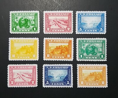 #ad US Stamps Sc #397 404 1913 1915 Panama Pacific Exposition Issue Replica Set of 9 $8.99