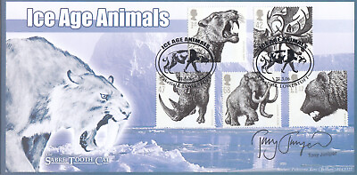 #ad 105530 Benham TONY JUNIPER SIGNED Ice Age Animals GB FDC Pakefield 2006 GBP 16.98