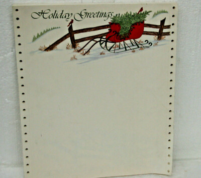 #ad Vintage Decorative Paper 8.5quot; X 11quot; Holiday Greetings for Christmas 60 sheets $19.99