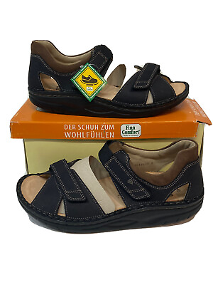 #ad Finn Comfort Mens Sandals Samara US 11 EU 45 Rocker Sole German Shoes Finnamic $295.00