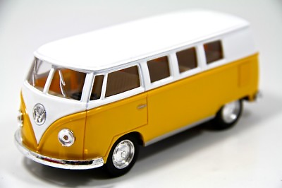 #ad 5quot; Kinsmart Classic 1962 Volkswagen Bus Van Diecast Model Toy 1:32 VW Yellow $8.98