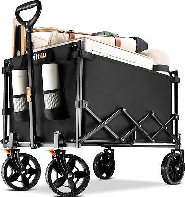 #ad Collapsible Wagon Cart Heavy Duty Foldable Portable Folding Wagon Ultra Compact $48.99